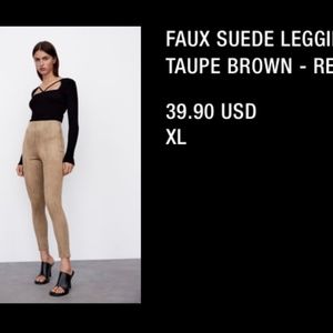 Suede Leggings